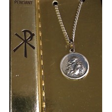 Religious Pendant of  St. Anthony on Chain